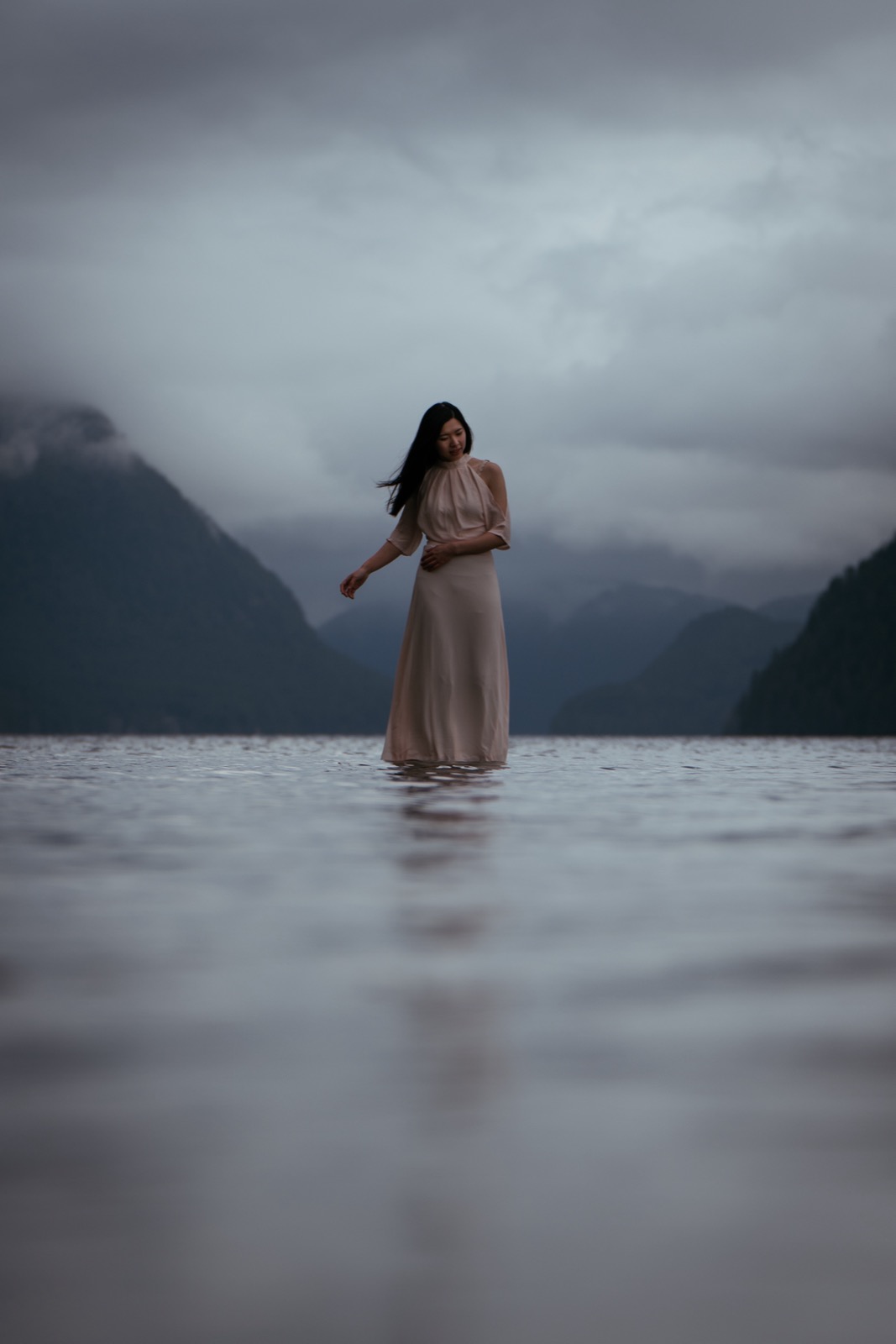 Linda Ruan by a lake in British Columbia